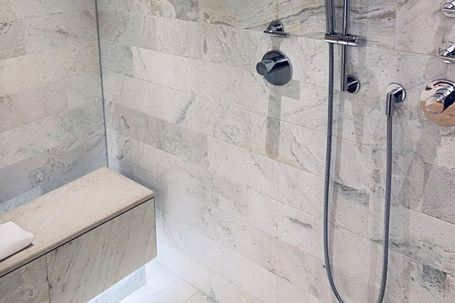 stone shower surrounds